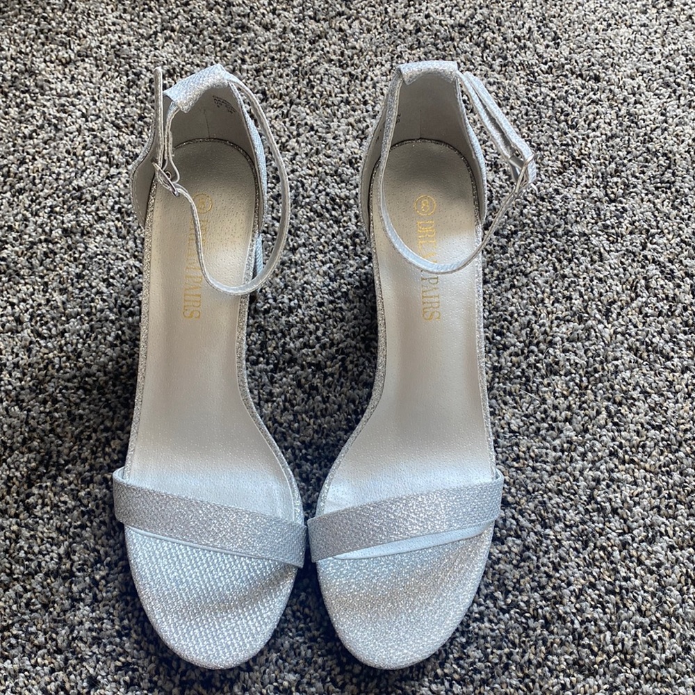Silver Sparkle Heels